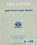 Daewoo-Daewoo A20, Lathe Parts List and Wiring Manual-A20-01
